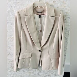 White House Black Market Suit Jacket and skirt. Cream/off white color